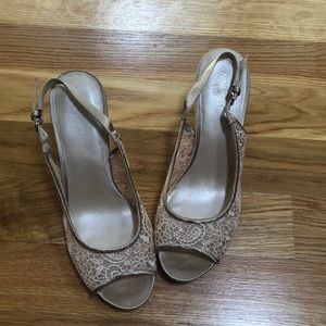 Peep Toe Heels Nine West Size 10M